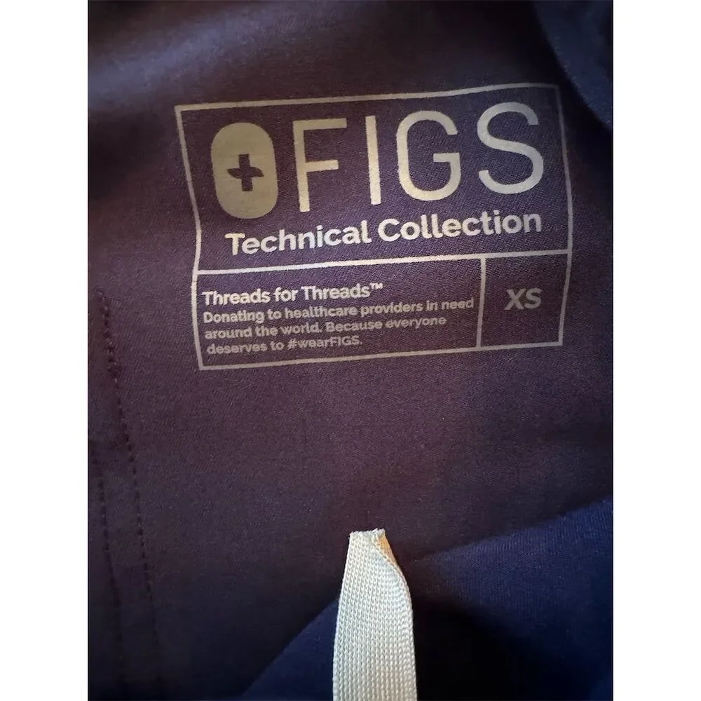 FIGS Men's XS Blue Cargo Scrub Pants 9‎ Pockets Workwear